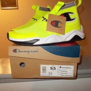 Champion Rally Pro Men's Lifestyle Shoes Size 9.5 Neon Light/Black CP100014M NEW
